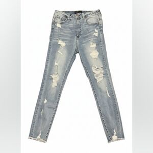 Distressed Light Blue Jeans